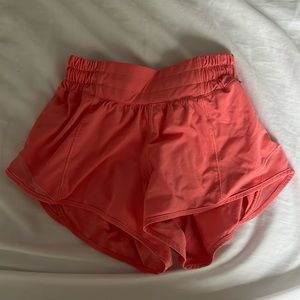 Raspberry crème Lululemon Hotty Hot Shorts!! 2.5 inch inseam